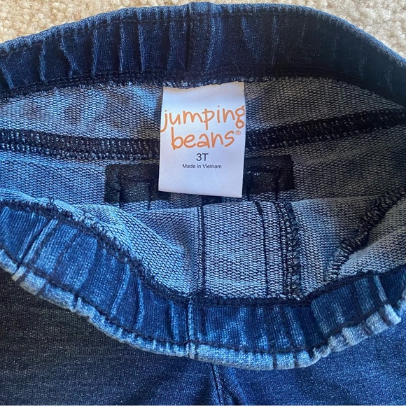 Jumping Beans Girls Stretchy Denim Shorts Set Size 3T - Picture 5 of 5